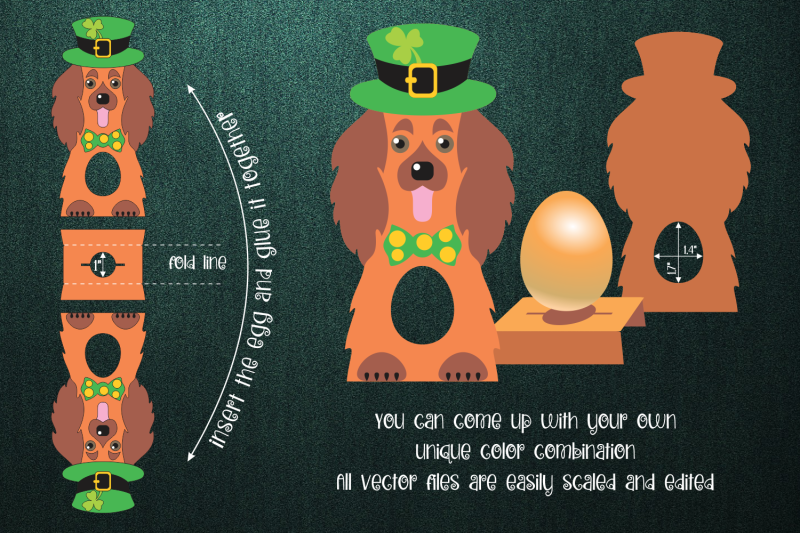 spaniel-patricks-day-egg-holder-template