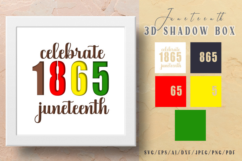 juneteenth-svg-black-lives-matter-3d-shadow-box-svg