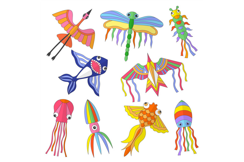 colored-kites-funny-flying-animals-spring-and-summer-outdoor-attracti