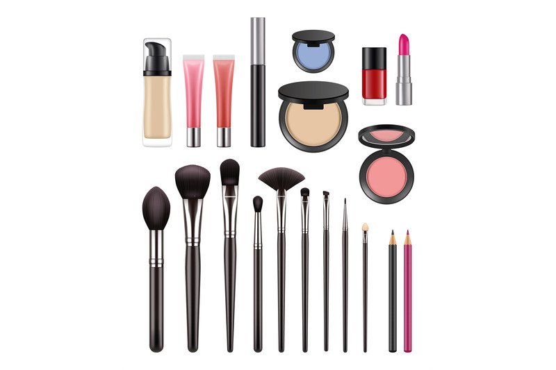 makeup-items-brushes-for-beauty-womans-eyeshadows-lipstick-powder-for