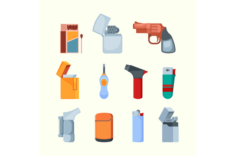 metal-lighter-flame-from-gas-lighter-for-cigarettes-garish-vector-col