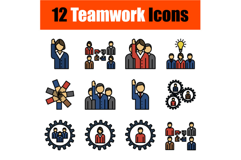 teamwork-icon-set