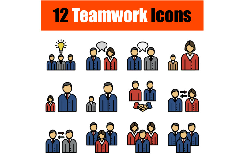 teamwork-icon-set