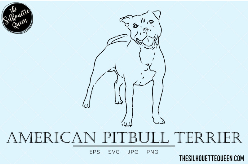 american-pitbull-terrier-sketch