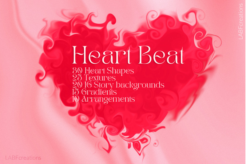heart-beat-shape-gradients-textures