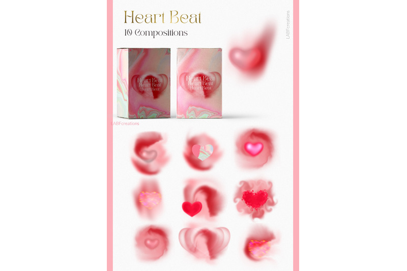 heart-beat-shape-gradients-textures