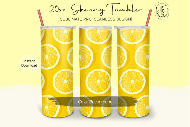 lemon-fruit-20oz-tumbler-sublimation-wraps