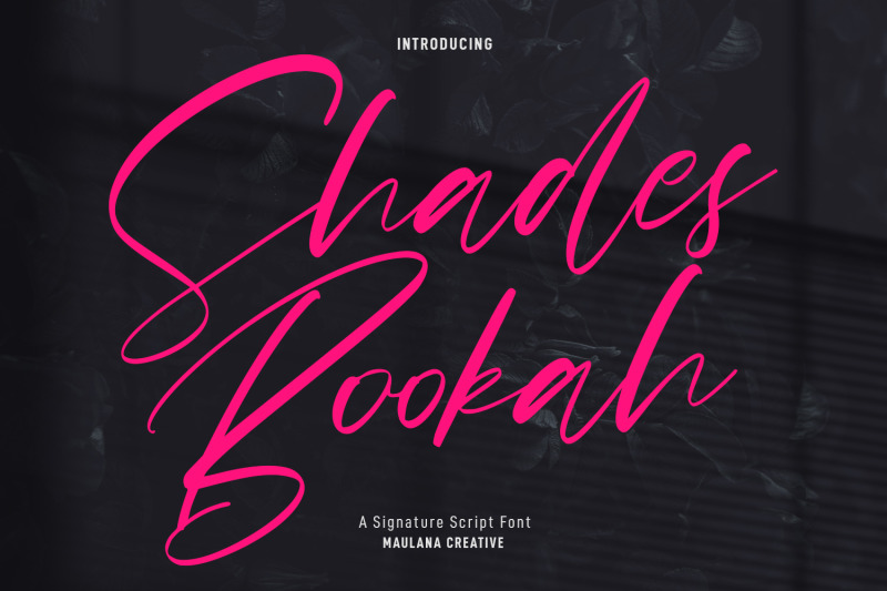 shades-bookah-script-font