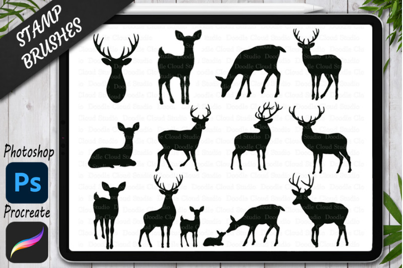 deers-stamp-brush-for-procreate-and-photoshop-brushes-ipad