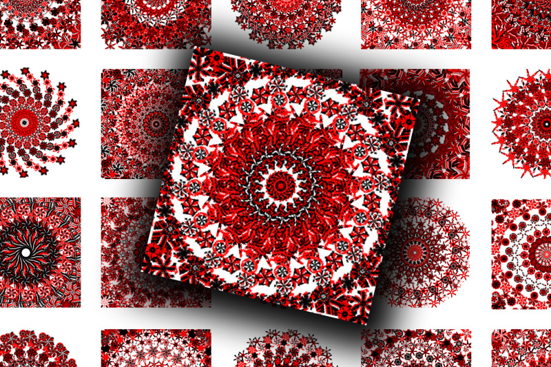 digital-collage-sheet-red-mandalas