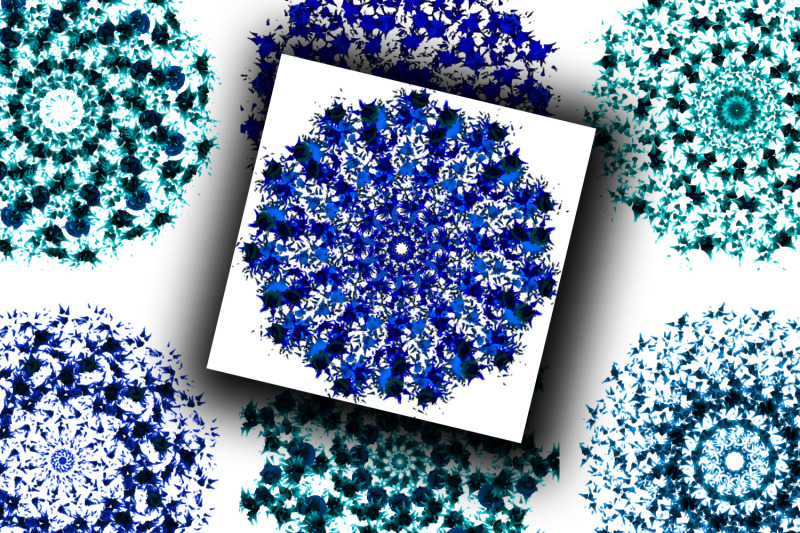 digital-collage-sheet-blue-mandalas