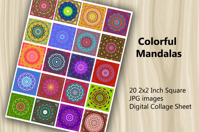 digital-collage-sheet-colorful-mandalas