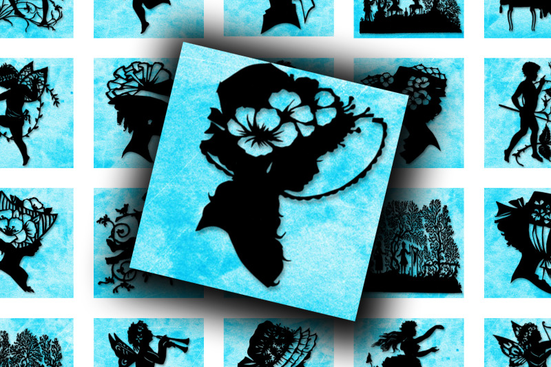 digital-collage-sheet-silhouettes