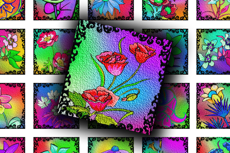 digital-collage-sheet-bright-flowers