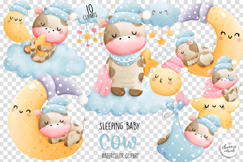 sleeping-baby-cow-clipart-baby-boy-clipart-baby-boy-cow-clipart-bab