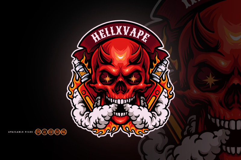 scary-skull-smoking-hell-vape-logo-mascot