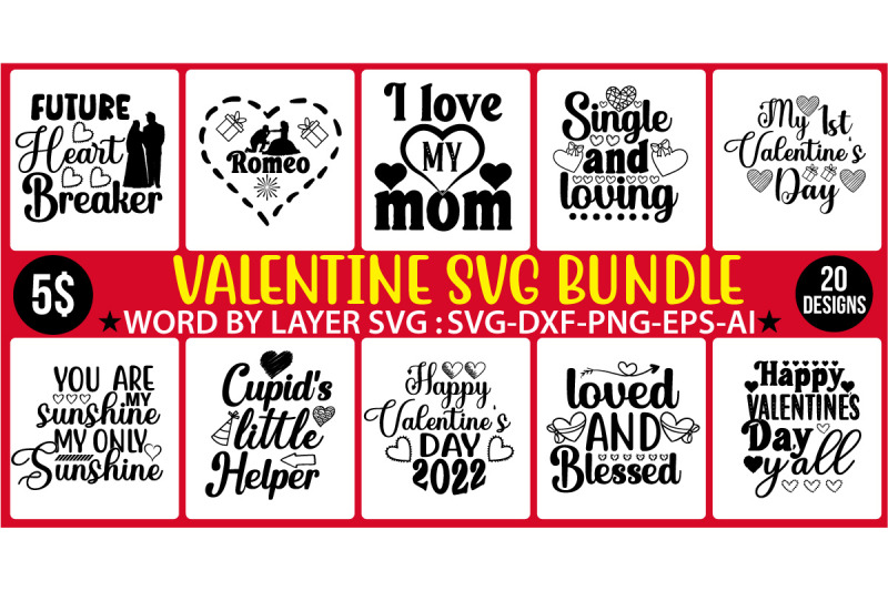 valentine-svg-bundle