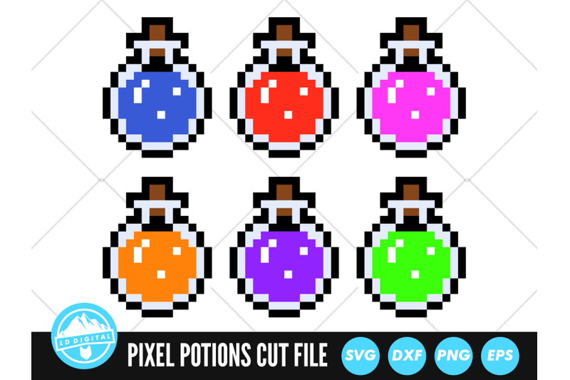 pixel-potions-svg-pixel-potions-cut-file-retro-gaming-svg