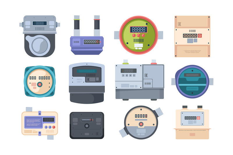 power-water-meters-counters-gas-measurements-instruments-display-box