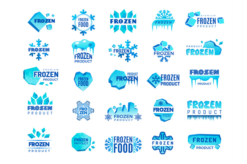 frozen-product-logo-snow-and-winter-snowflakes-from-ice-stylized-symb