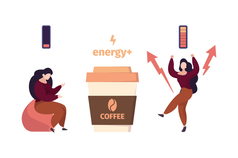 coffee-energy-woman-before-and-after-drinking-hot-drink-active-life