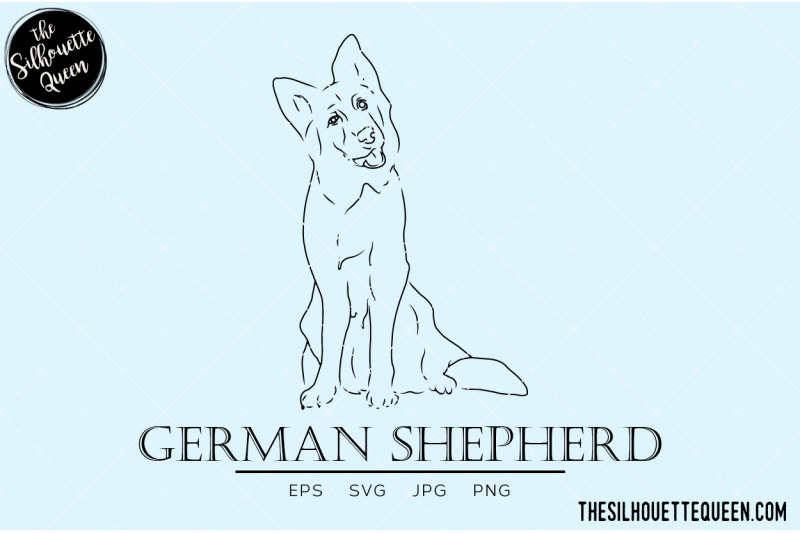 german-shepherd-sketch