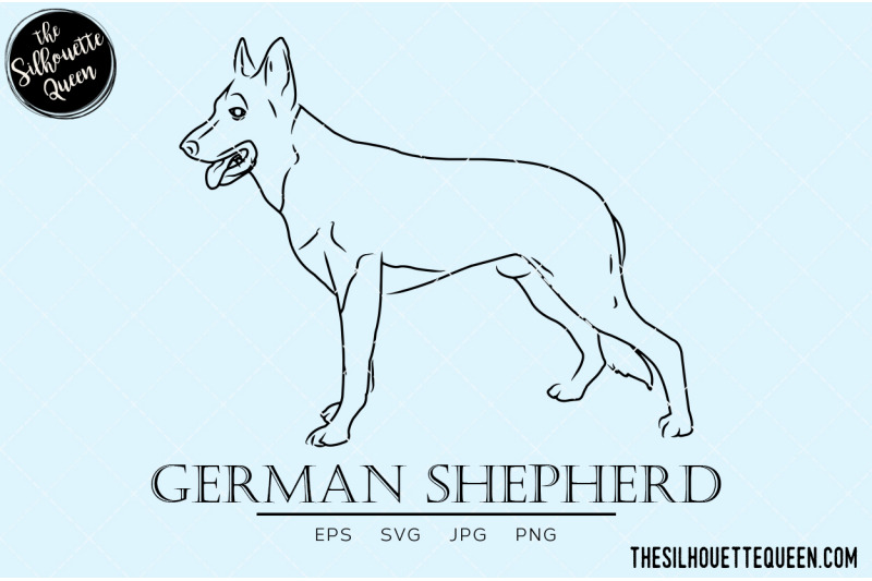 german-shepherd-sketch