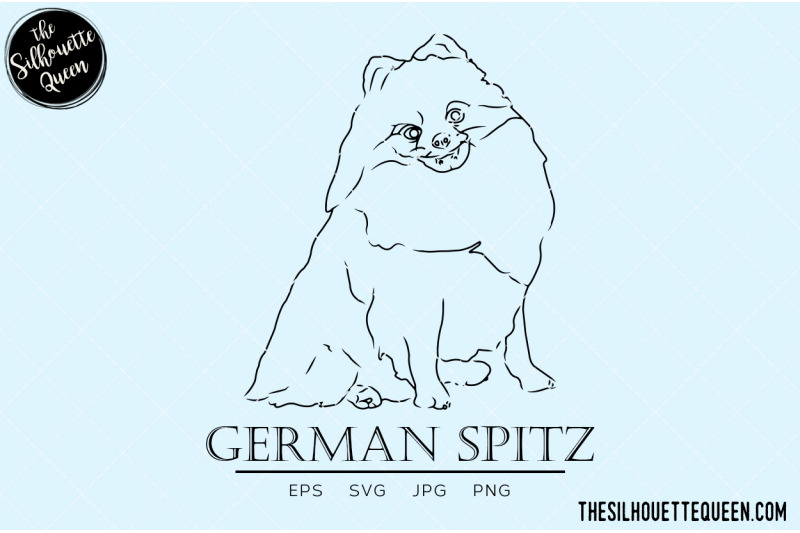 german-spitz-sketch