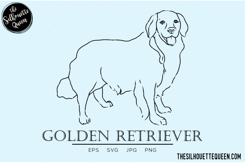 golden-retriever-sketch