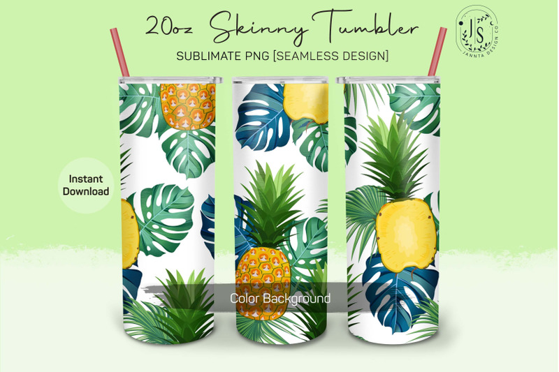 pineapple-fruit-20oz-tumbler-sublimation-wraps