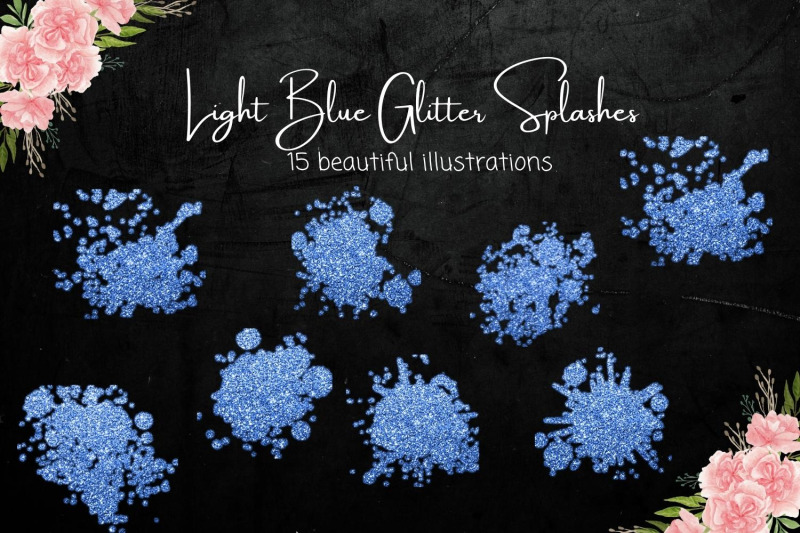 light-blue-glitter-splashes-collection