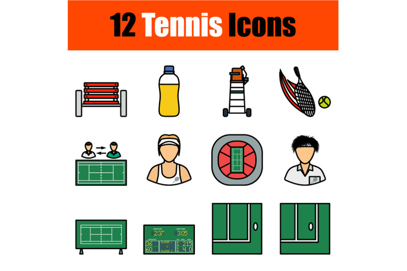 tennis-icon-set