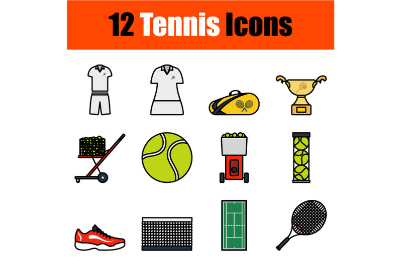 tennis-icon-set