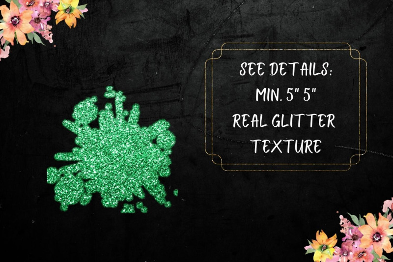 emerald-green-glitter-splash-collection