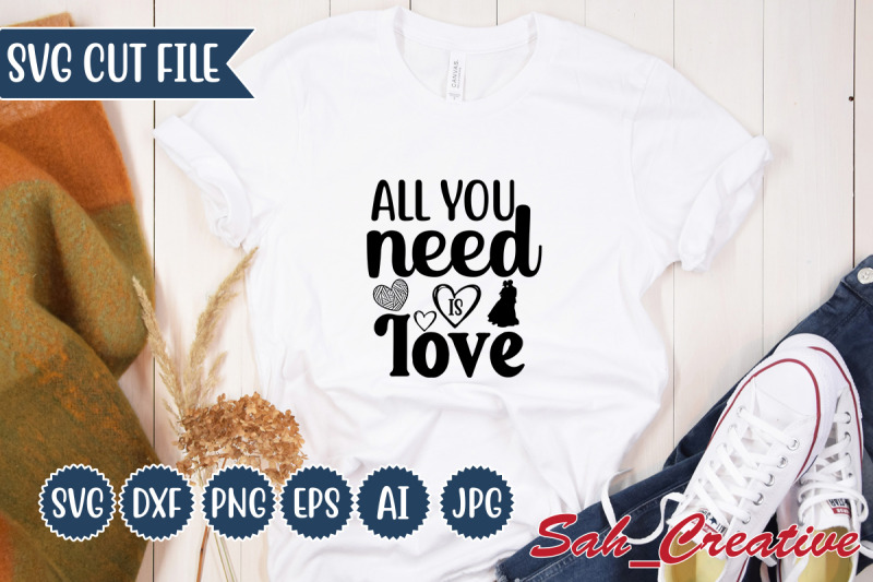 all-you-need-is-love-svg-design