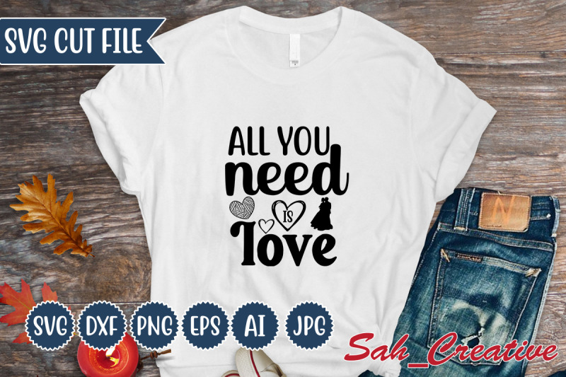 all-you-need-is-love-svg-design