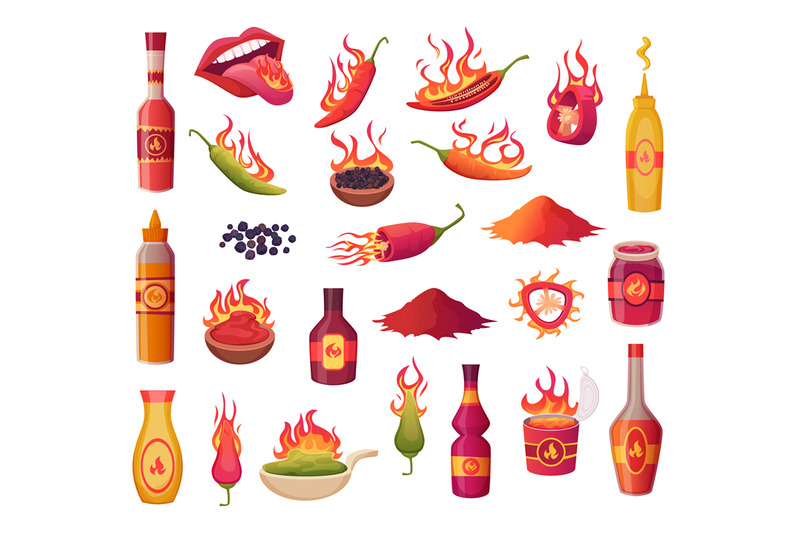 hot-peppers-burn-flame-from-green-and-red-pepper-ingredients-for-prep