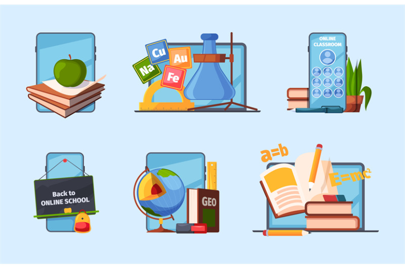 back-to-school-distance-education-tools-computers-digital-books-for-l