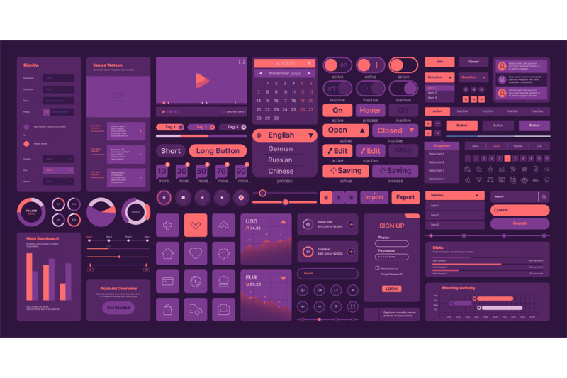 web-elements-ui-layout-symbols-interface-icons-dividers-buttons-frame