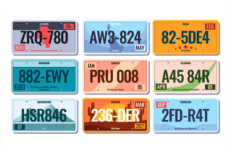 car-license-numbers-steel-plates-with-numbers-for-vehicles-america-co