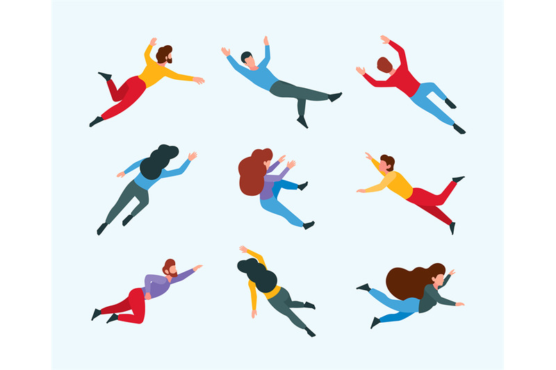 flying-persons-moving-and-dreaming-people-in-action-poses-sleeping-an