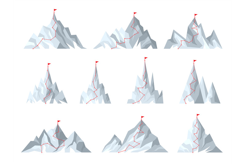 mountain-goals-route-red-line-to-goal-planning-business-destination-c