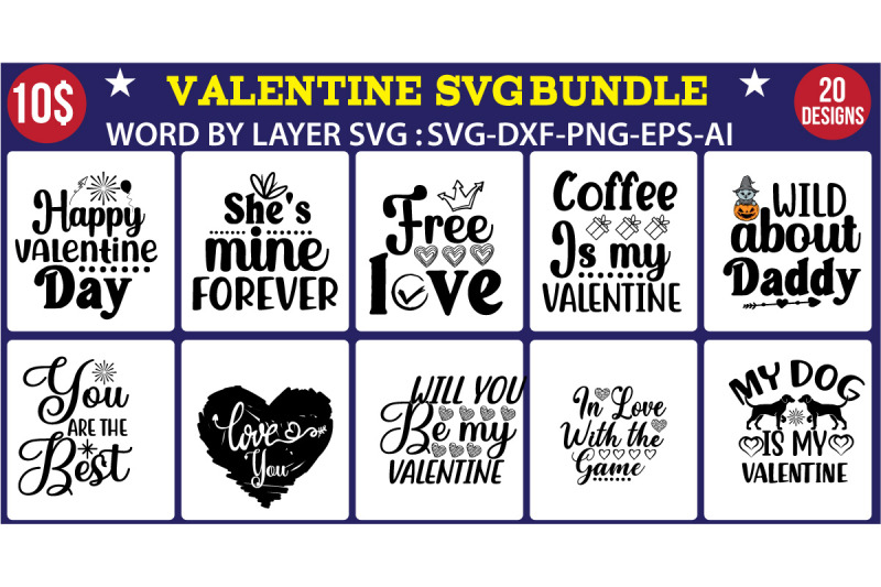 valentine-svg-bundle