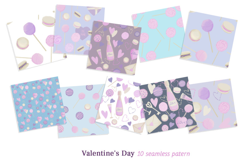 valentine-039-s-day-set-illustrations-violet-clipart