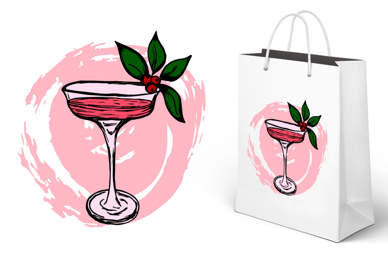 card-flyer-banner-drink-with-berries