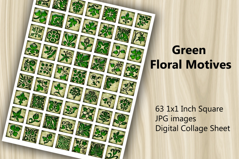 digital-collage-sheet-green-floral