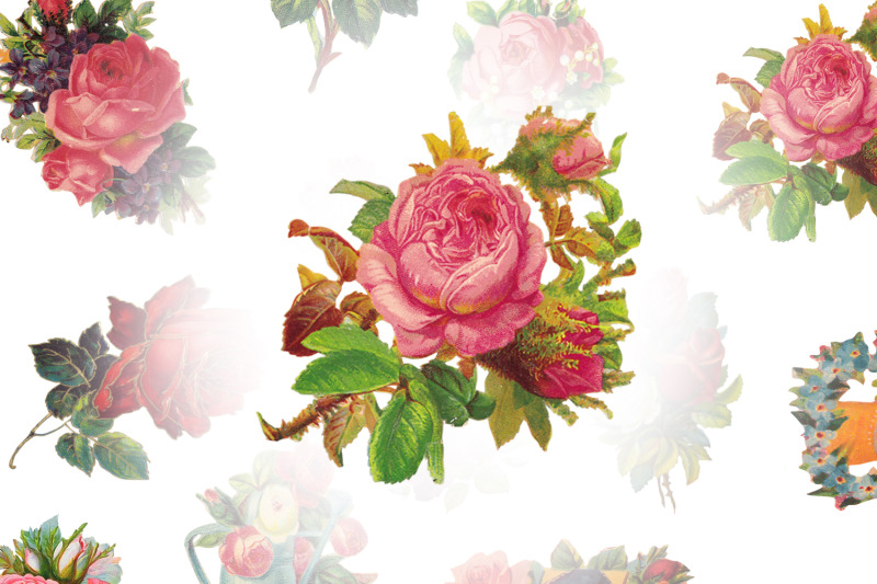 digital-collage-sheet-vintage-roses