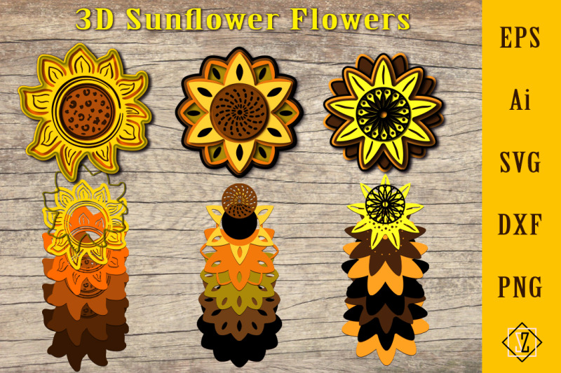 3d-sunflower-flowers-cricut-svg-file-craft