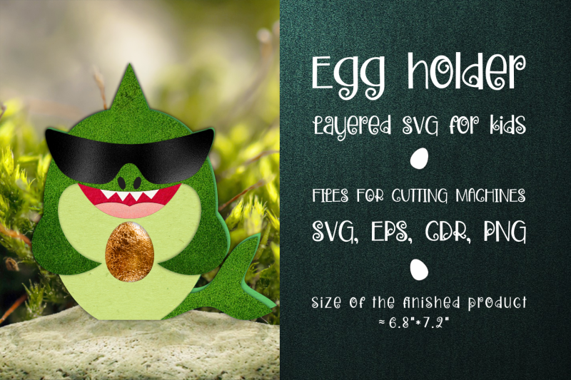 cool-shark-easter-egg-holder-template