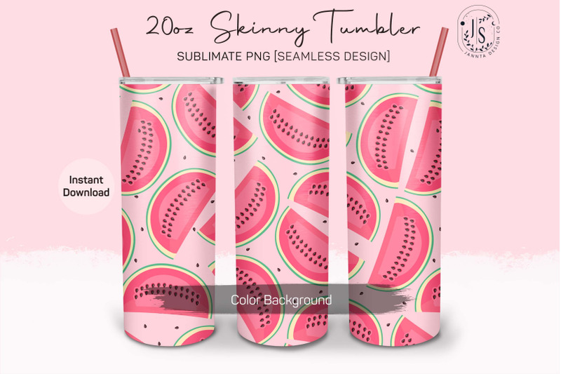 watermelon-fruit-20oz-tumbler-sublimation-wraps